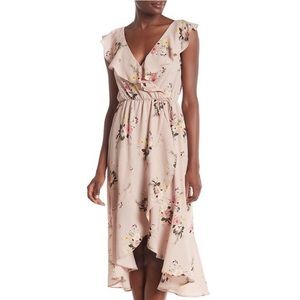 Socialite Ruffle Floral high low dress
